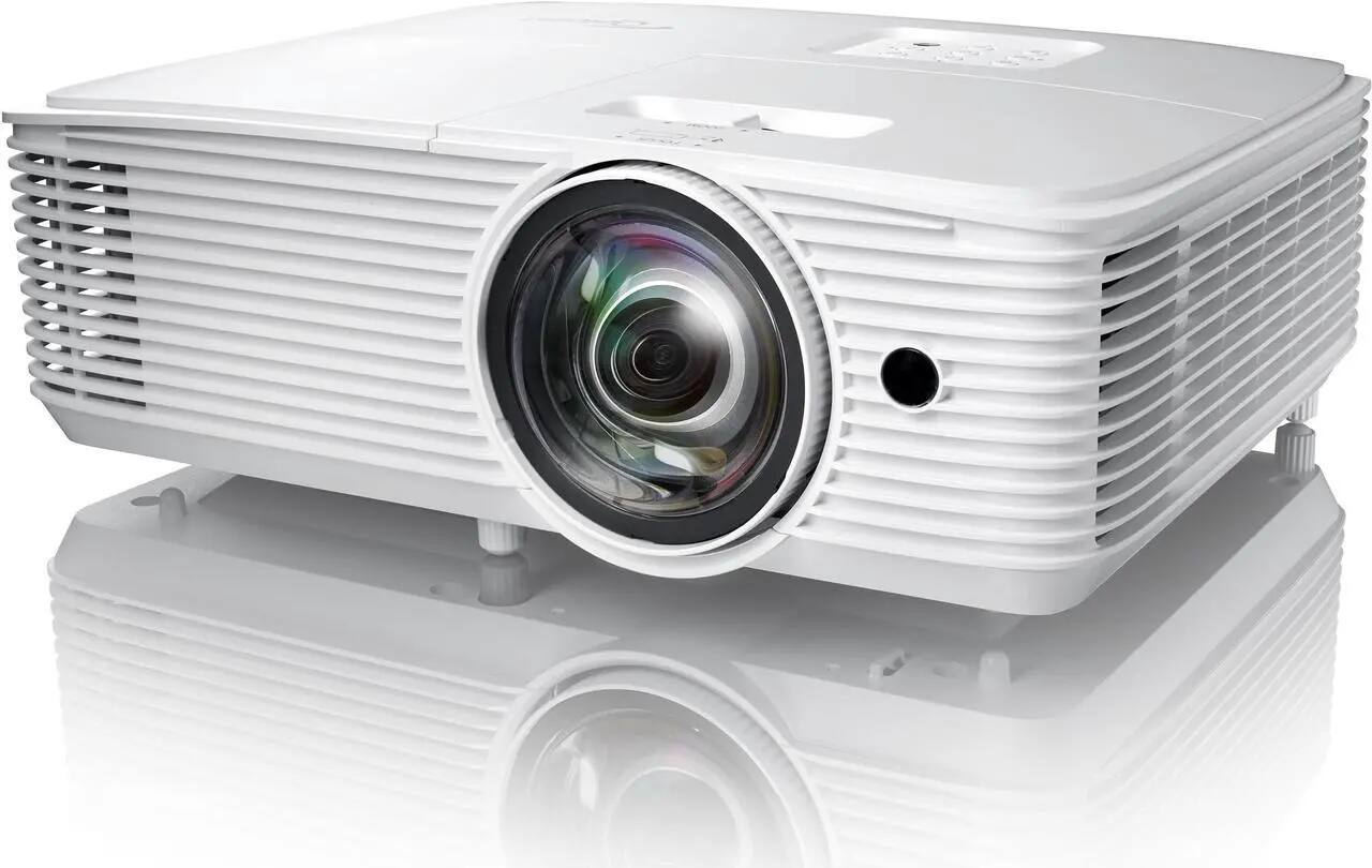 Back. Optoma - Optoma W318ST WXGA Short Throw Projector - White.