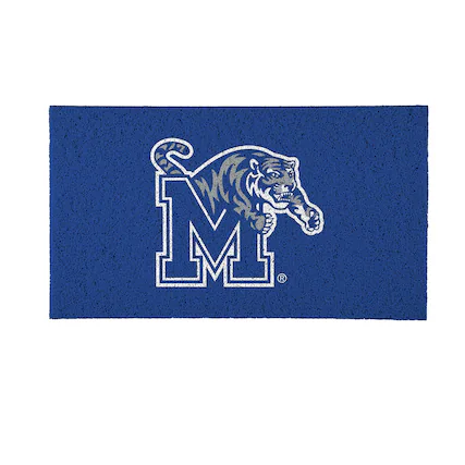 Front. Evergreen Enterprises - Memphis Tigers 16" x 28" Full Color Indoor/Outdoor Logo Turf Mat - Multicolor.