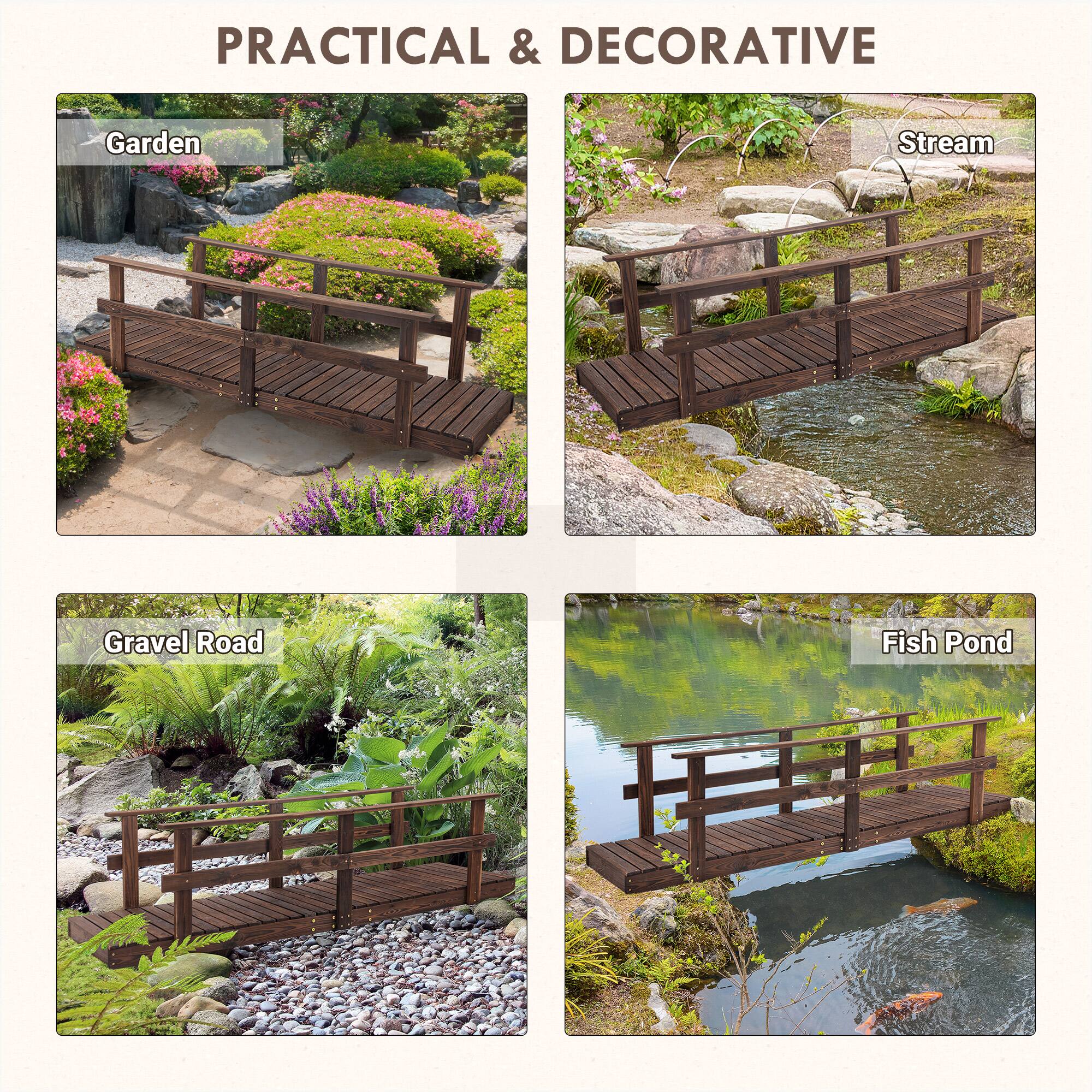 PRACTICAL & DECORATIVE

- Garden
- Stream
- Gravel Road
- Fish Pond