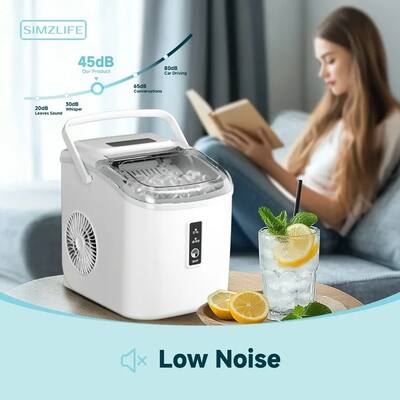 SIMZLIFE Countertop Ice Maker 26 lbs/Day Portable Self Cleaning, 9 SIMZLIFE Countertop Ice Maker 26 lbs/Day Portable Self Cleaning, 9
