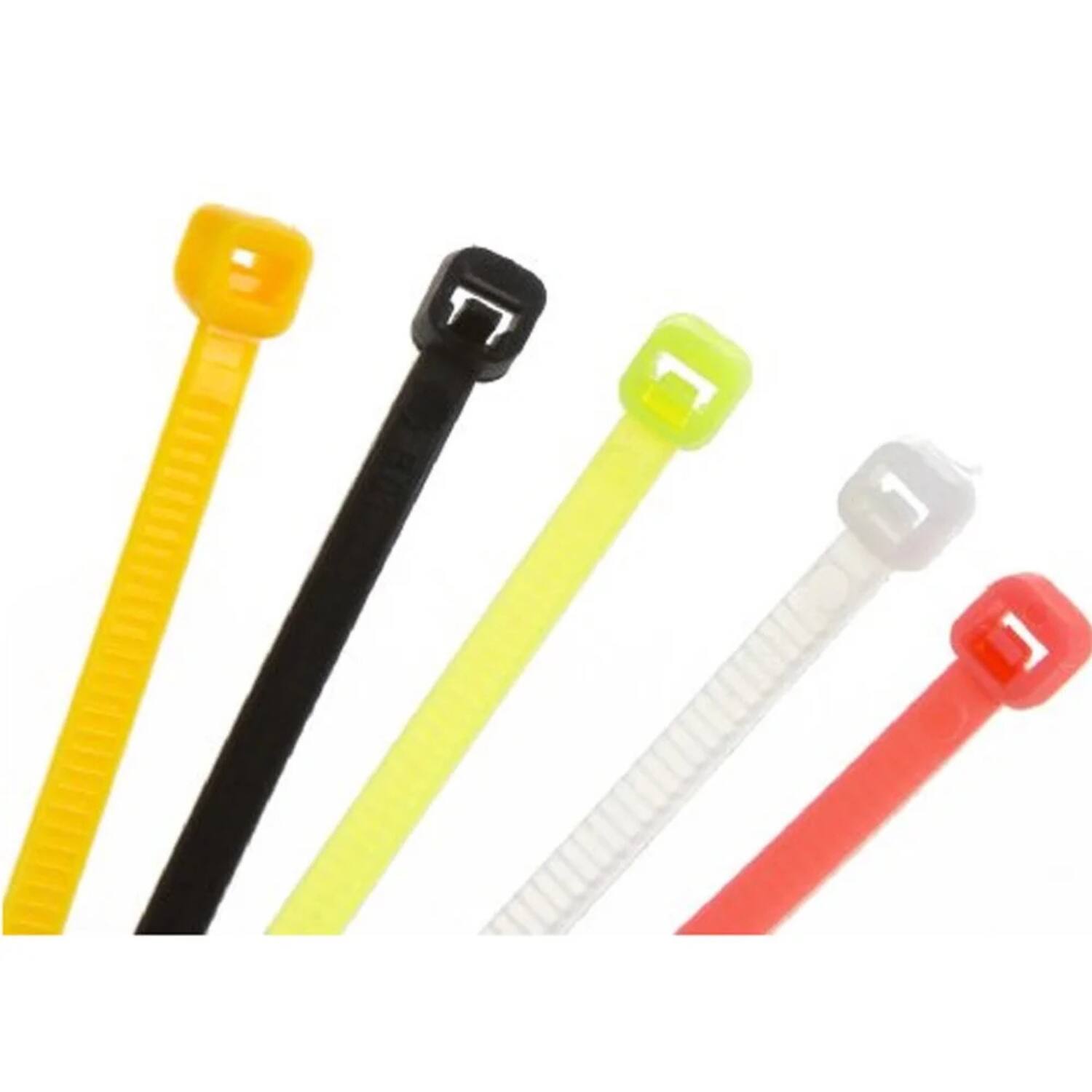 Back. Home Collection - 400 Pcs Assorted Neon Color Cable Zip Ties - Assorted.