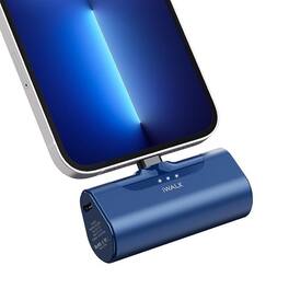 iWalk - Small Portable Charger 4500mAh Ultra-Compact Power Bank Cute Battery Pack - Blue