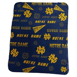 Logo Brands - Notre Dame Fighting Irish 50" x 60" Classic Fleece Blanket - Multicolor