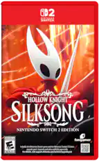 D2 NINTENDO SWITCH
HOLLOW KNIGHT SILKSONG SEEDZ NINTENDO SWITCH 2 EDITION + EVERYONE 10+ fangamer E 10
Includes the Nintendo Switch game and the Nintendo Switch 2 Edition upgrade pack. Upgrade pack also available separately.
Switch 2 Edition ESRB
For details, visit support.nintendo.com/switch2/upgradepack