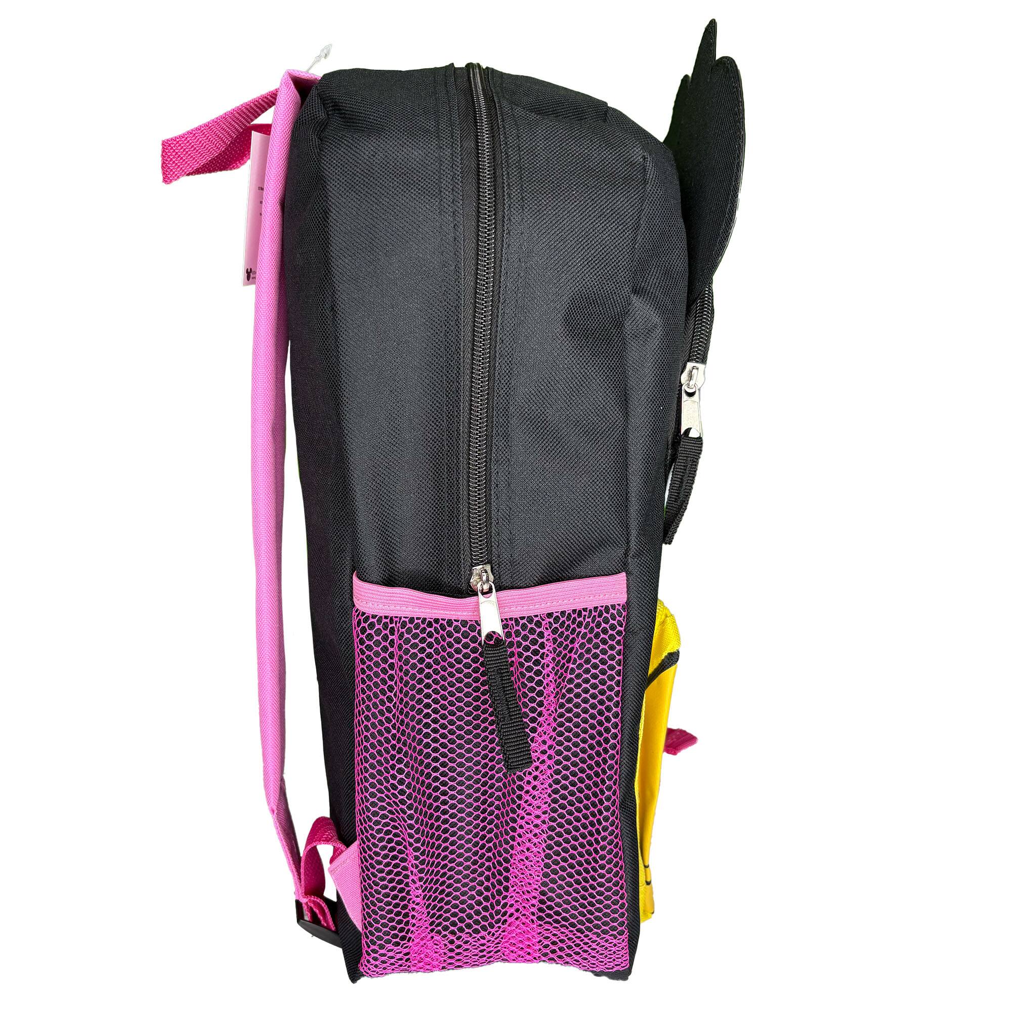 Alt View 2. UPD - Disney Minnie Mouse Front Body 16" Backpack with 3D 3 Zipper Pockets - Multicolored.