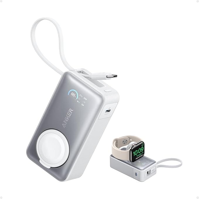 Anker - MagGo Power Bank for Apple Watch - White