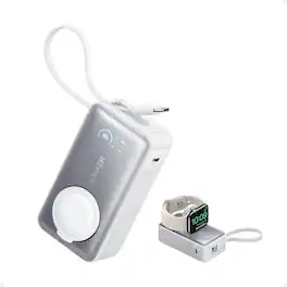 Anker - MagGo Power Bank for Apple Watch - White