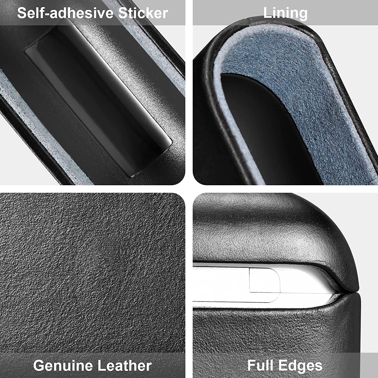 Self-adhesive Sticker, Lining, Genuine Leather, Full Edges