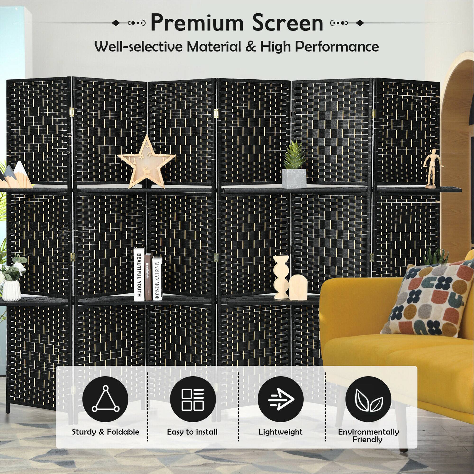 Premium Screen  
Well-selective Material & High Performance

BEAUTIFUL YOUTH  
MARILYN MONROE

Sturdy & Foldable  
Easy to install  
Lightweight  
Environmentally Friendly
