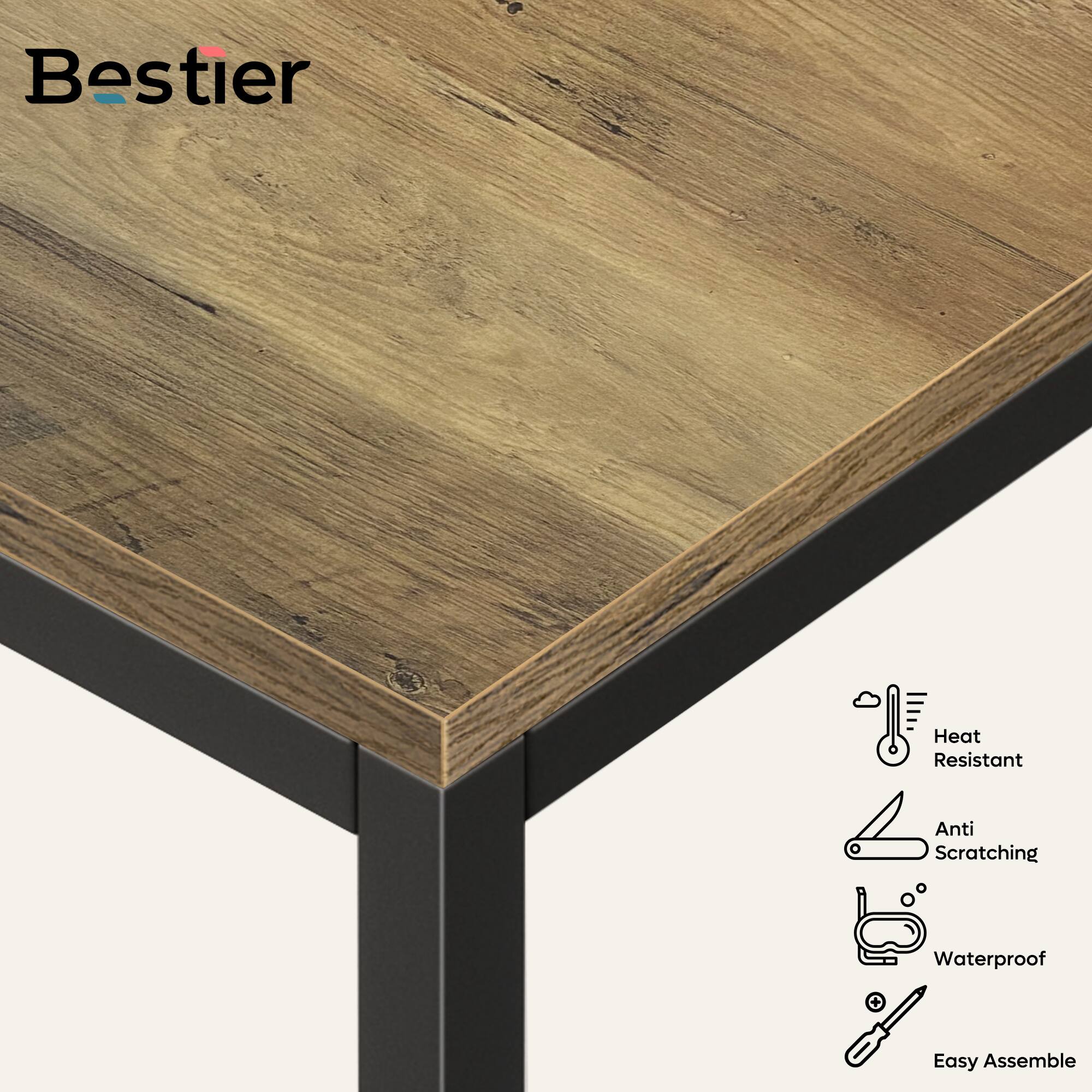 Bestier Heat Resistant Anti Scratching Waterproof Easy Assemble