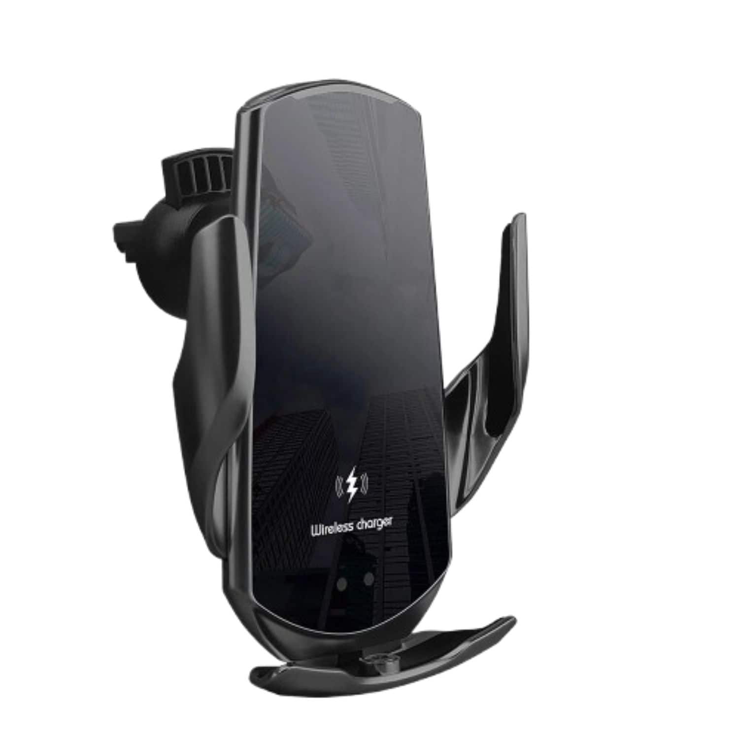 Home Collection - 30W Fast Wireless Car Charger Mount Auto Clamping Air Vent Phone Holder for iPhone 16 Plus - Black