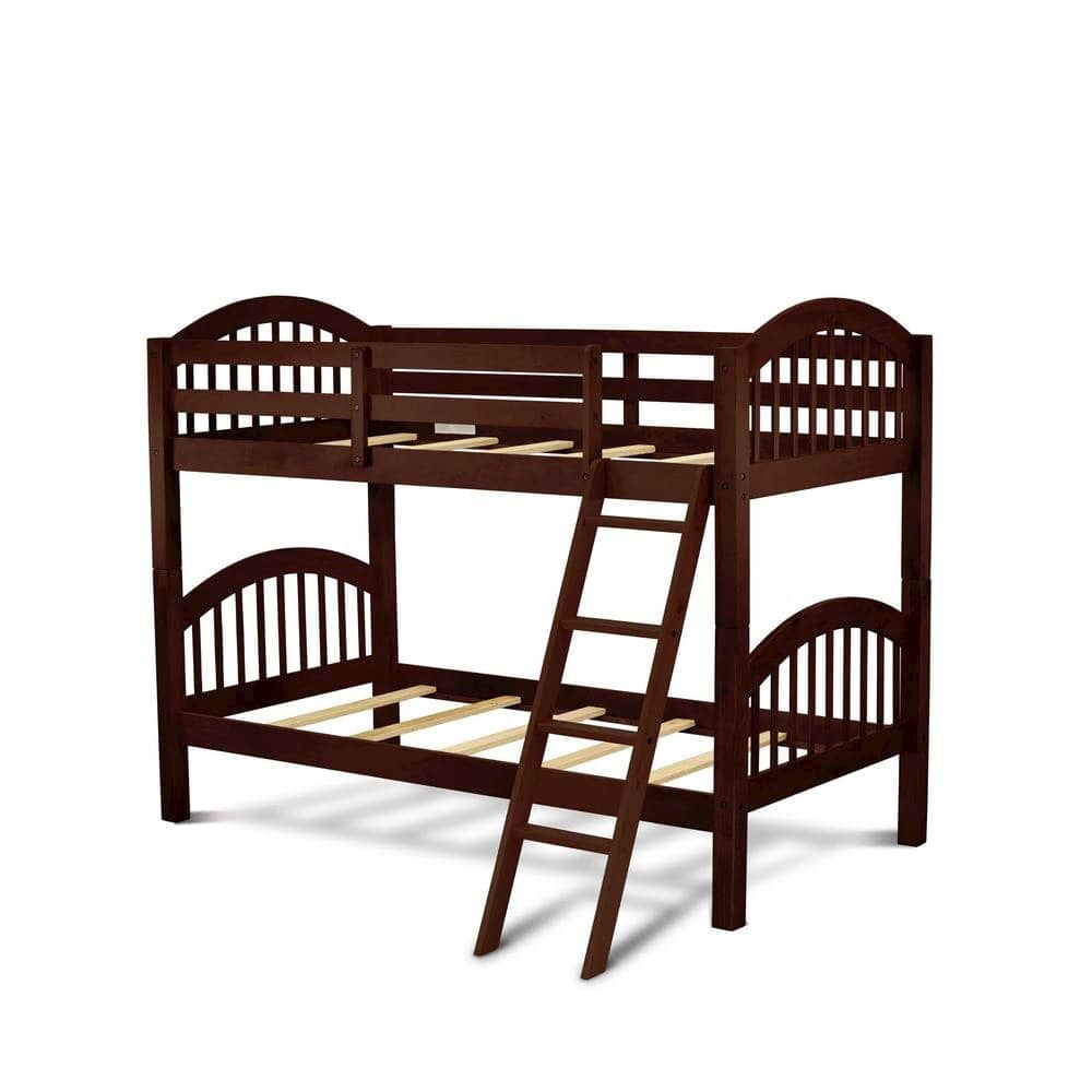East West Furniture - Youth Bunk Bed Jave - Java