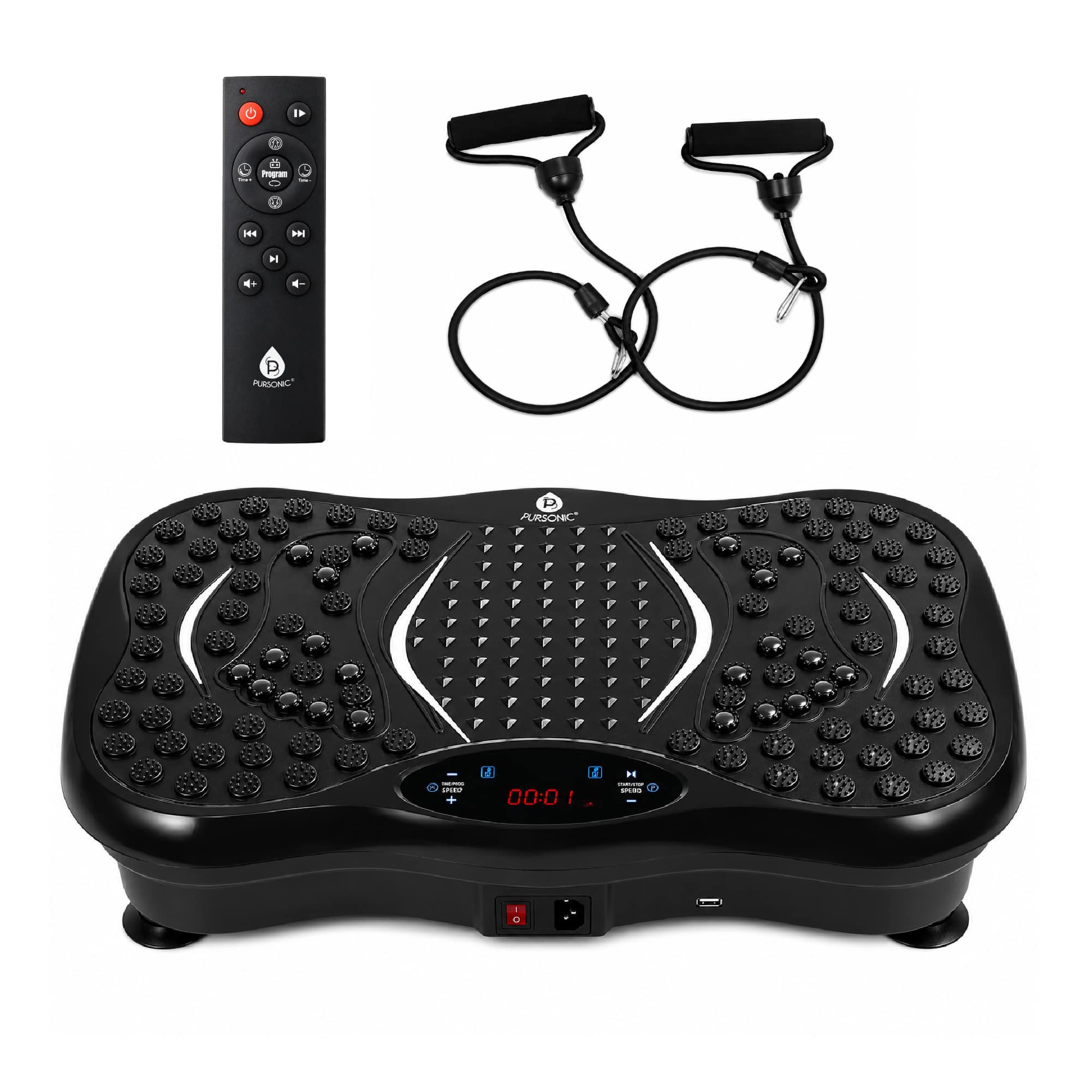 Pursonic - Vibration Plate Fitness Platform – Full-Body Exercise Machine - Black price history on PriceWatchPro