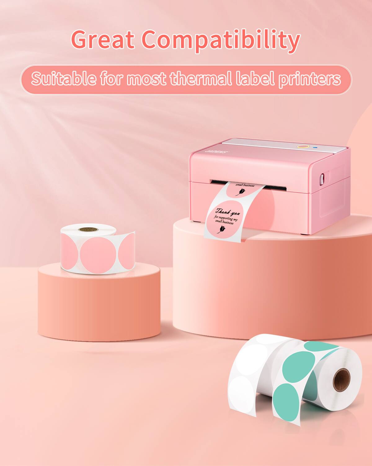 Great Compatibility  
Suitable for most thermal label printers  

Thank you for supporting my small business