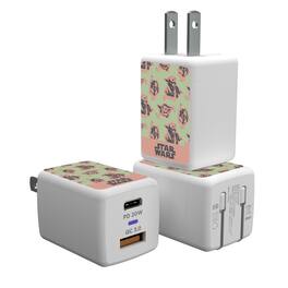 Keyscaper - Star Wars: The Mandalorian Pattern USB A/C Charger - Grogu