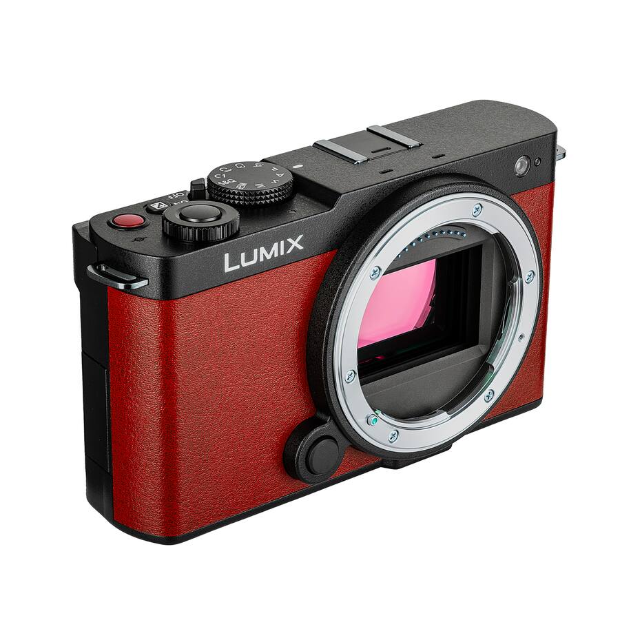 Mic Red Led Bundle Panasonic Lumix S9 Camera (Red), Rode VideoMicro Camera Mount ...