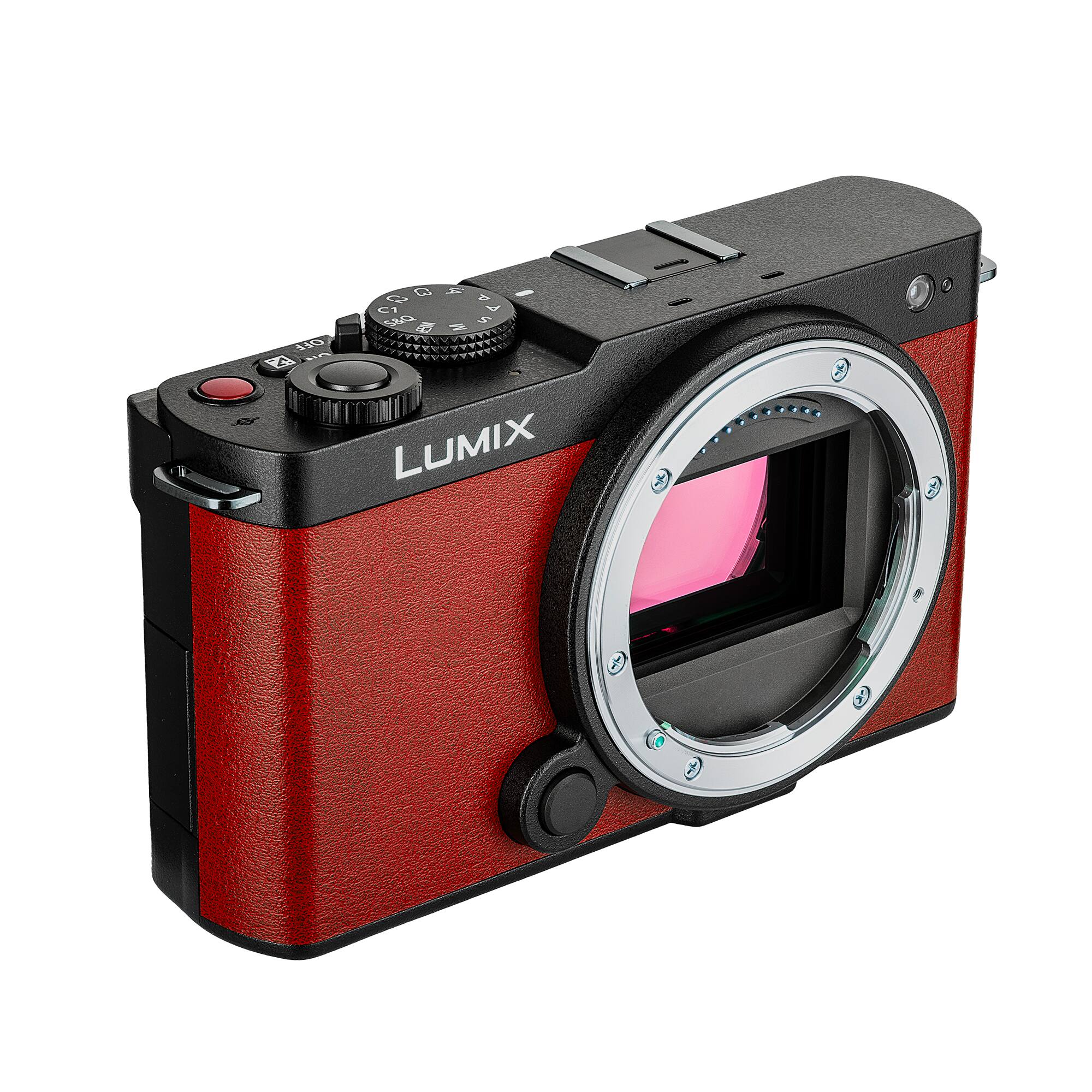 Alt View 6. Panasonic - Panasonic Lumix S9 Camera (Red), Rode VideoMicro Camera-Mount Shotgun Microphone.