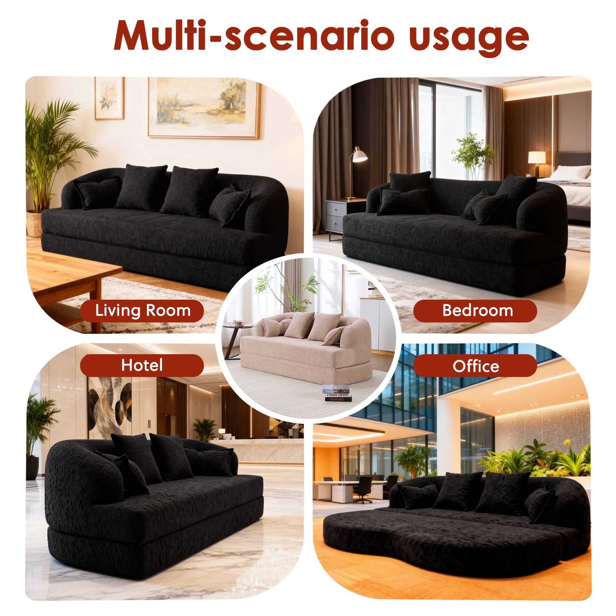 Multi-scenario usage

- Living Room
- Bedroom
- Hotel
- Office
