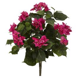 BreeBe - 20" Bougainvillea Artificial Plant (Set of 3) - Green