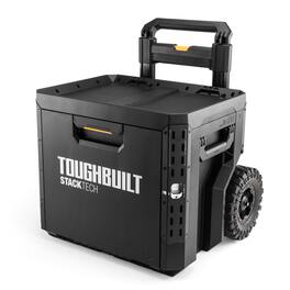ToughBuilt - StackTech 1-Drawer Rolling Locking Box, Tool Storage & Gear Organizer - Black