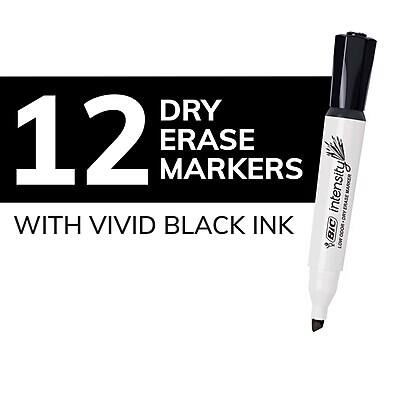 12 DRY ERASE MARKERS  
WITH VIVID BLACK INK