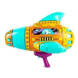 SwimWays - 20" Teal, and Purple Inflatable Spaceship Water Blaster - Orange