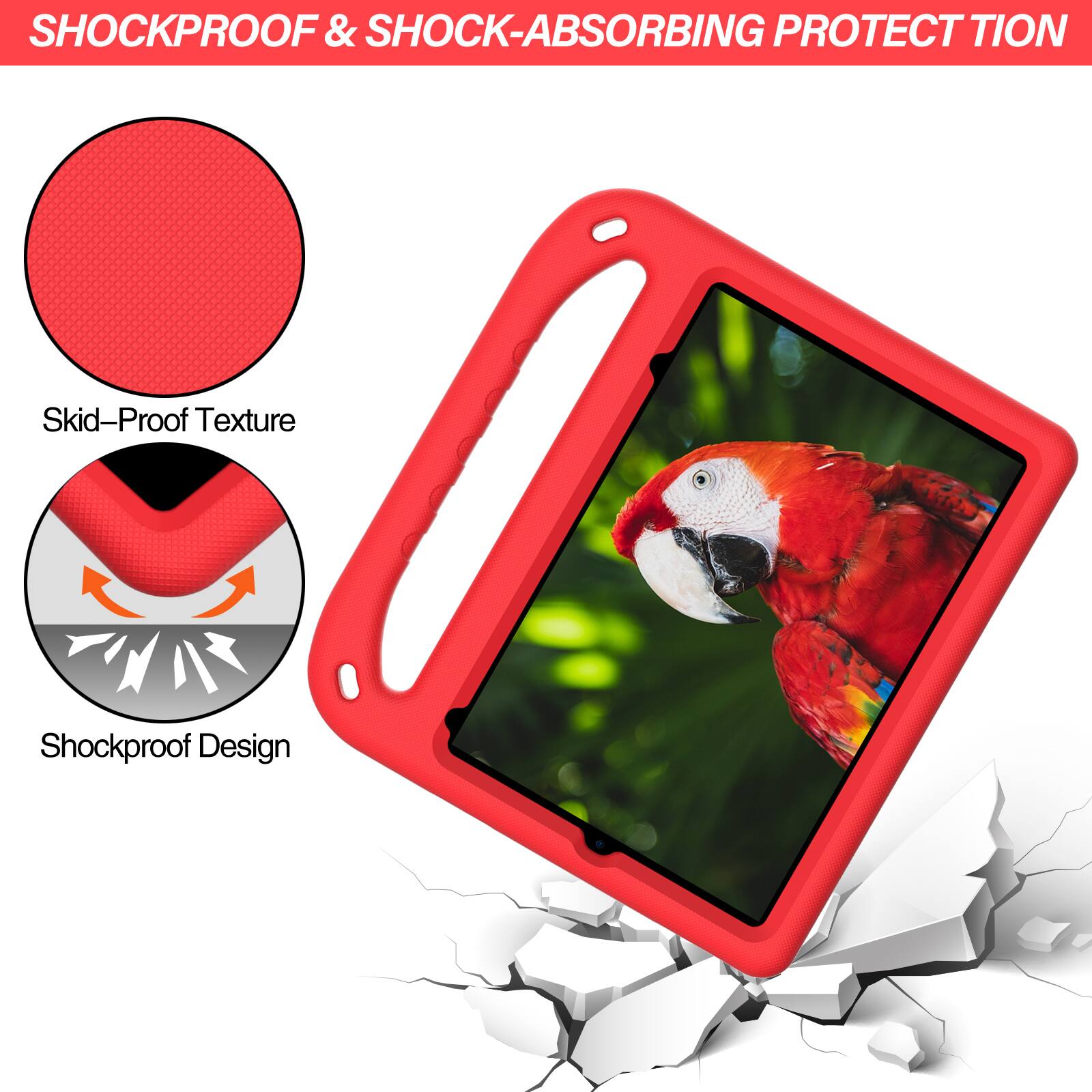 SHOCKPROOF & SHOCK-ABSORBING PROTECTION

Skid-Proof Texture

Shockproof Design