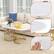 Exquisite Faux Marble Tabletop Round Table Corner Easy-to-clean Surface