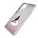 Alt View 1. Keyscaper - Chicago Cardinals Linen Logo Galaxy Clear Case - S24 - Multicolor.
