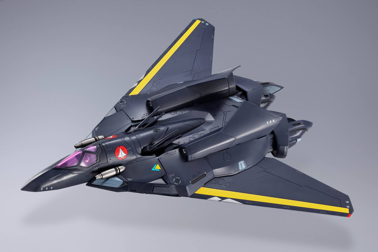 Alt View 4. PopMarket - Tamashii Nations - Macross 7 - DX Chogokin - VF-17S Nightmare Stealth Valkyrie Action Figure   - COLLECTIBLES - Multicolor.