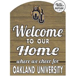 Jardine - Oakland Golden Grizzlies 16'' x 22'' Indoor/Outdoor Marquee Sign - Gold