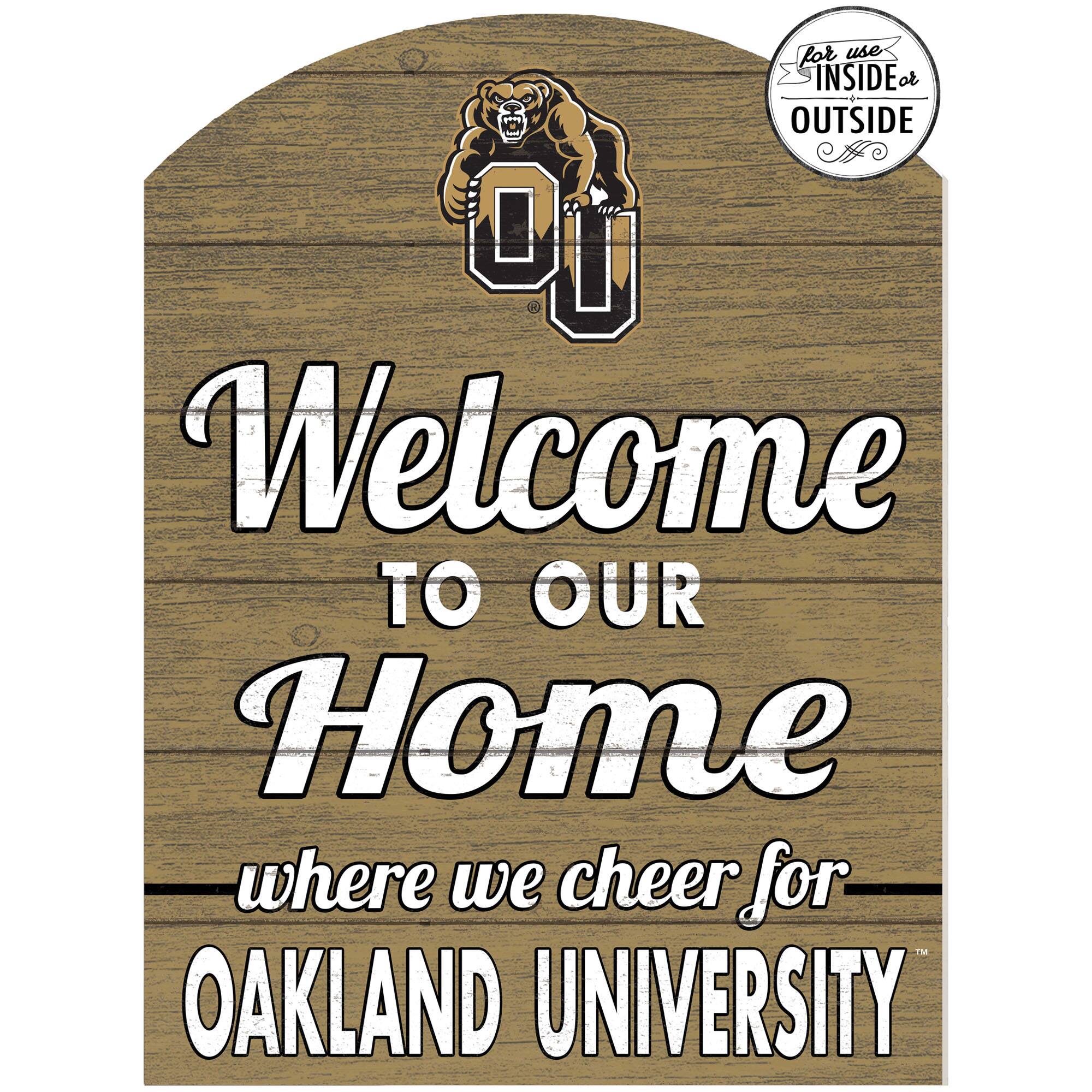 Oakland Golden Grizzlies 16'' x 22'' Indoor/Outdoor Marquee Sign