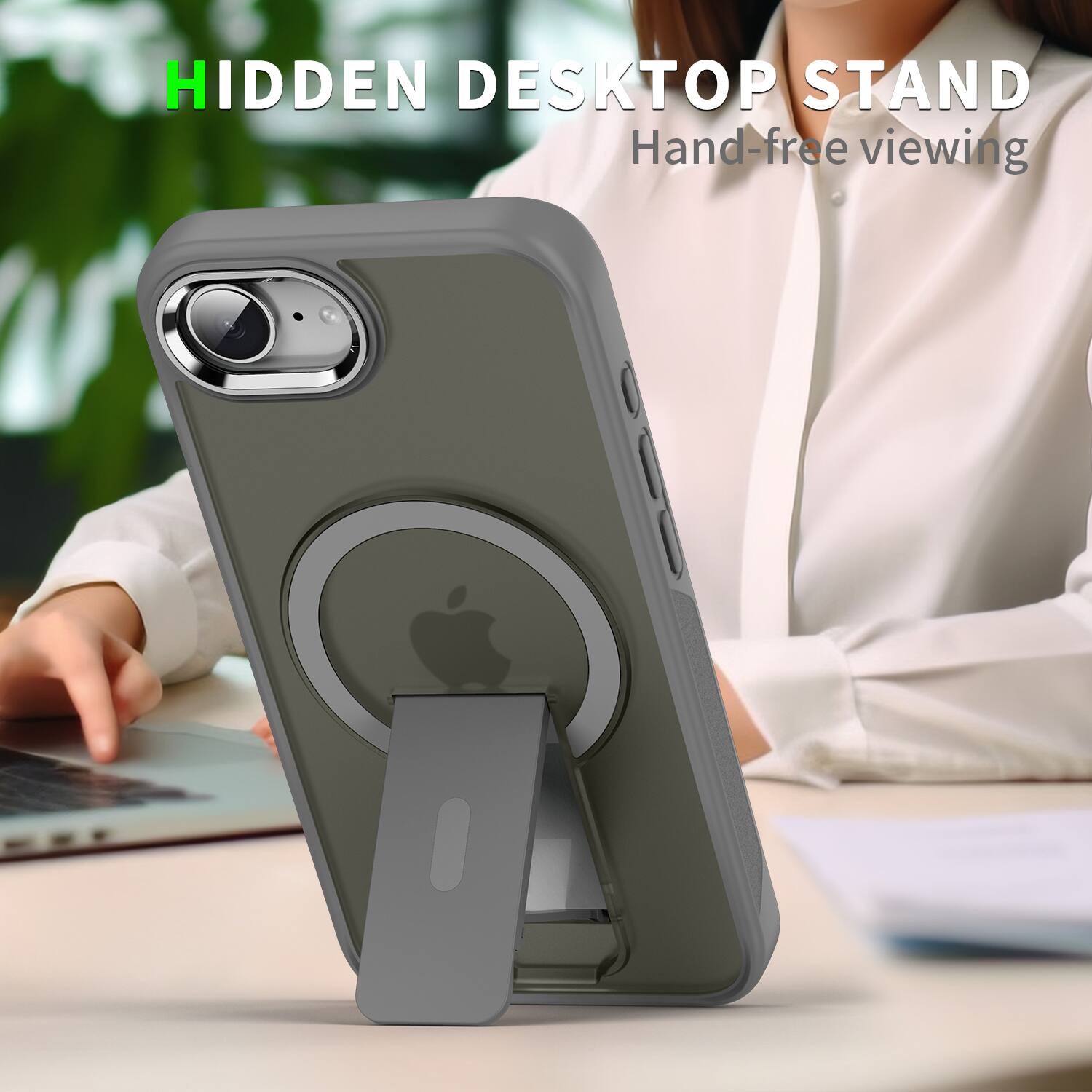 Dteck Shockproof Matte Phone Case for Apple iPhone 17e, Magnetic ...