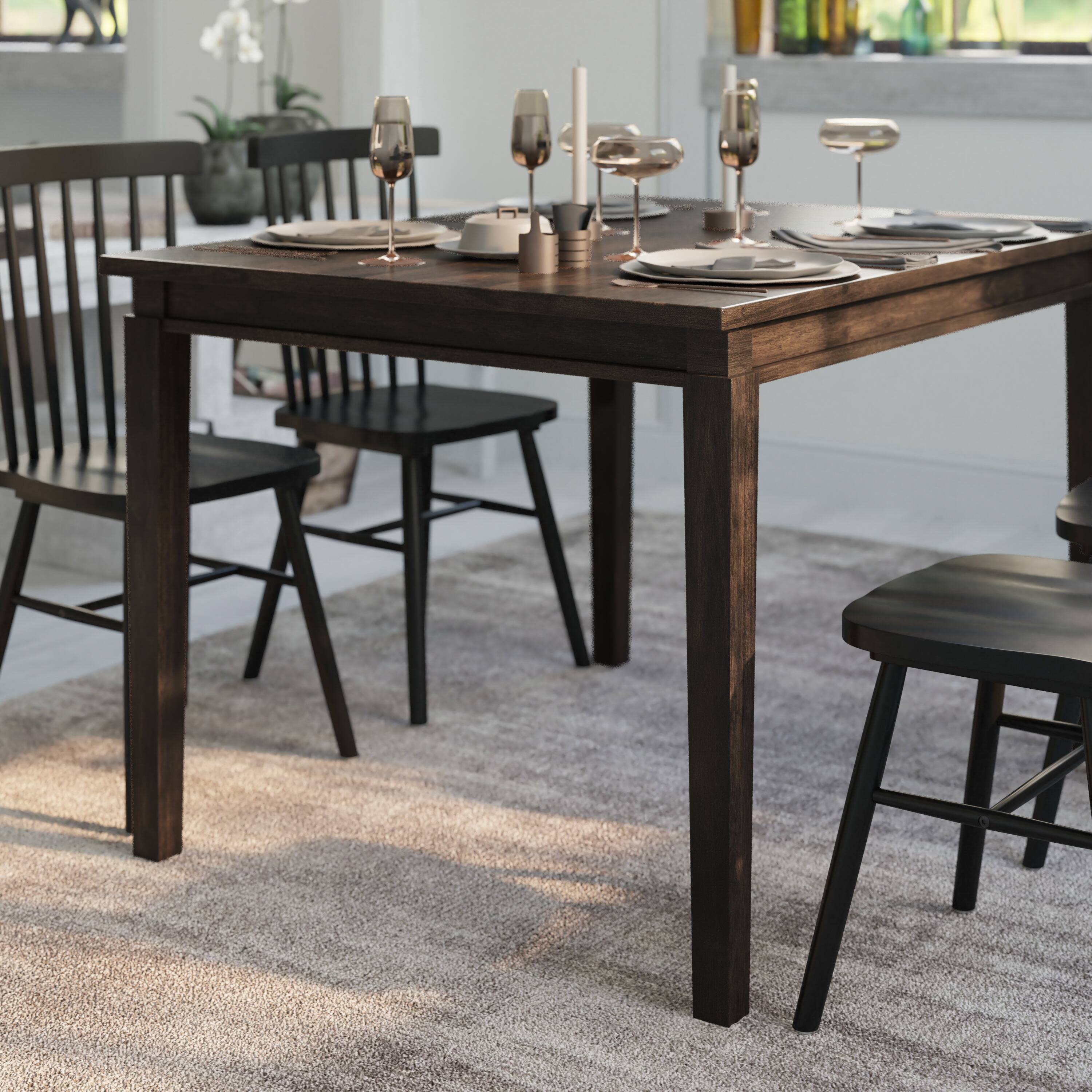 Alt View 3. Emma + Oliver - Cullen Wooden Dining Table - Wenge Matte.