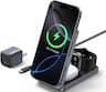 UGREEN - Qi2 15W Fast Wireless Charger, 3-in-1 Foldable Charging Station for iPhones, Apple Watch, AirPods(Adapter Included) - Black