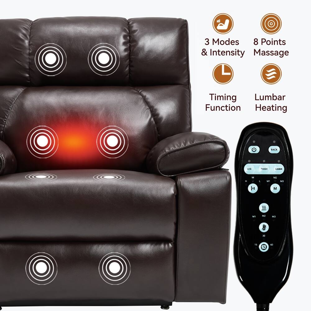 3 Modes & Intensity Massage  
8 Points  
Timing Function  
Lumbar Heating  

BACK  
LEG  
PHIGH  
-  
X  
M  
I  
IM  

M3  
M  
VI  
M2  
W)  
10  
11  
40