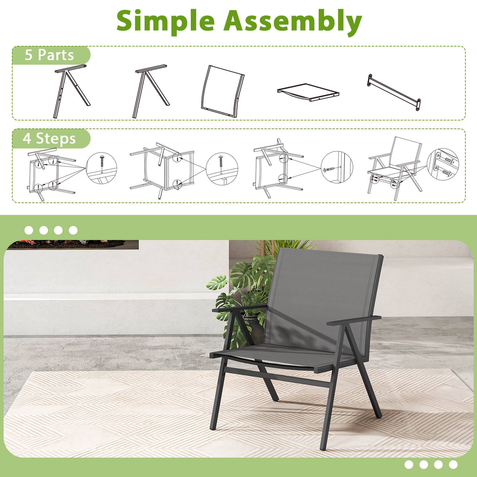Simple Assembly

5 Parts

4 Steps
