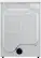 Alt View 12. LG - 7.4 Cu. Ft. Ultra Large Stackable Smart Electric Dryer with AI Sensor Dry and LoDecibel Quiet Operation - White.