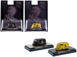 M2 - 1960 Volkswagen Delivery Van Black & Gold Metallic Graphics 2026 Year Of The Horse Set 2 Limited Edition 1/64 - Multicolor