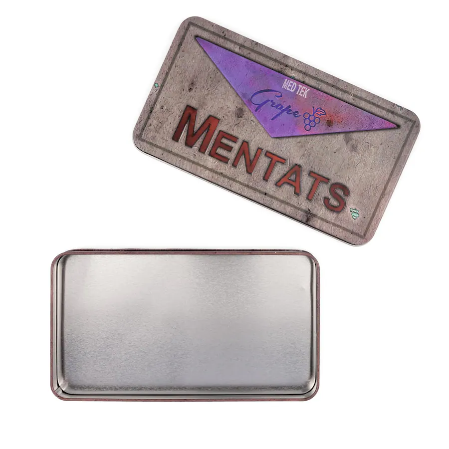 Mentats Sticker Toynk Fallout Grape Mentats Storage Tin Replica Multi Colored 629427 ...
