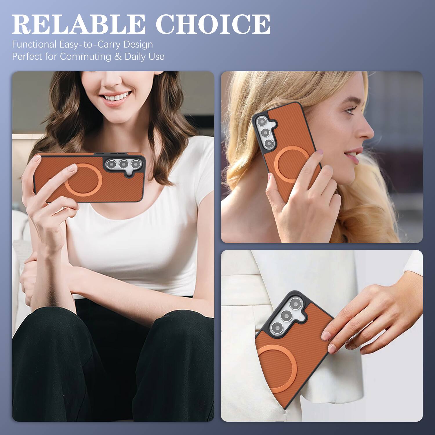 RELIABLE CHOICE  
Functional Easy-to-Carry Design  
Perfect for Commuting & Daily Use