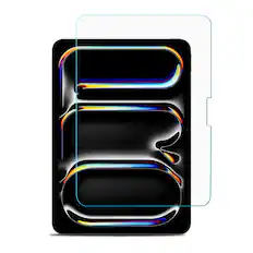 Front. Mybat - MyBat Tempered Glass Screen Protector (2.5D) for Apple iPad Pro 11 (2024) - Clear.