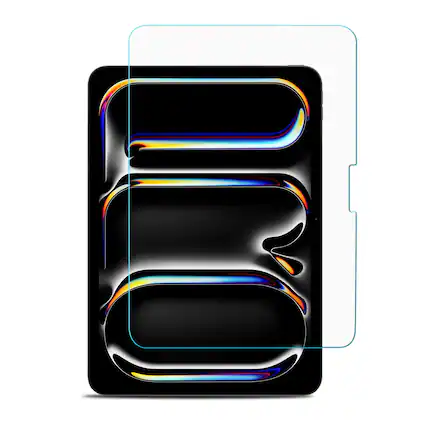 Front. Mybat - MyBat Tempered Glass Screen Protector (2.5D) for Apple iPad Pro 11 (2024) - Clear.