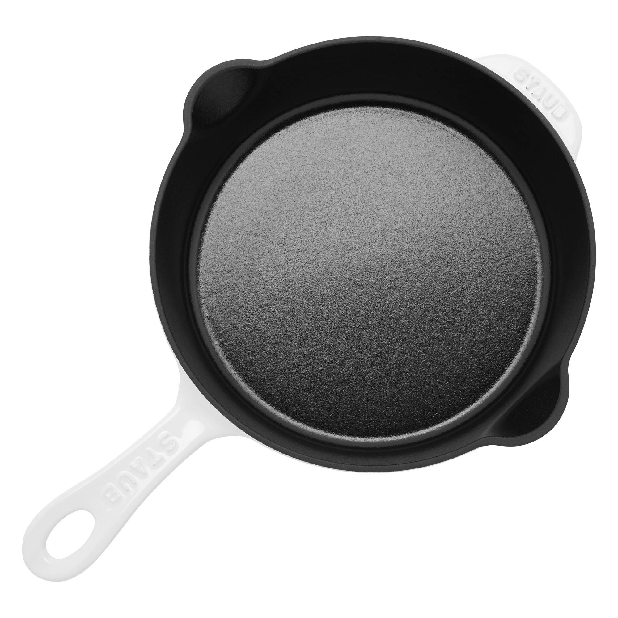 Staub - Cast Iron 8.5-inch Traditional Deep Skillet - White - Thumbnail 3