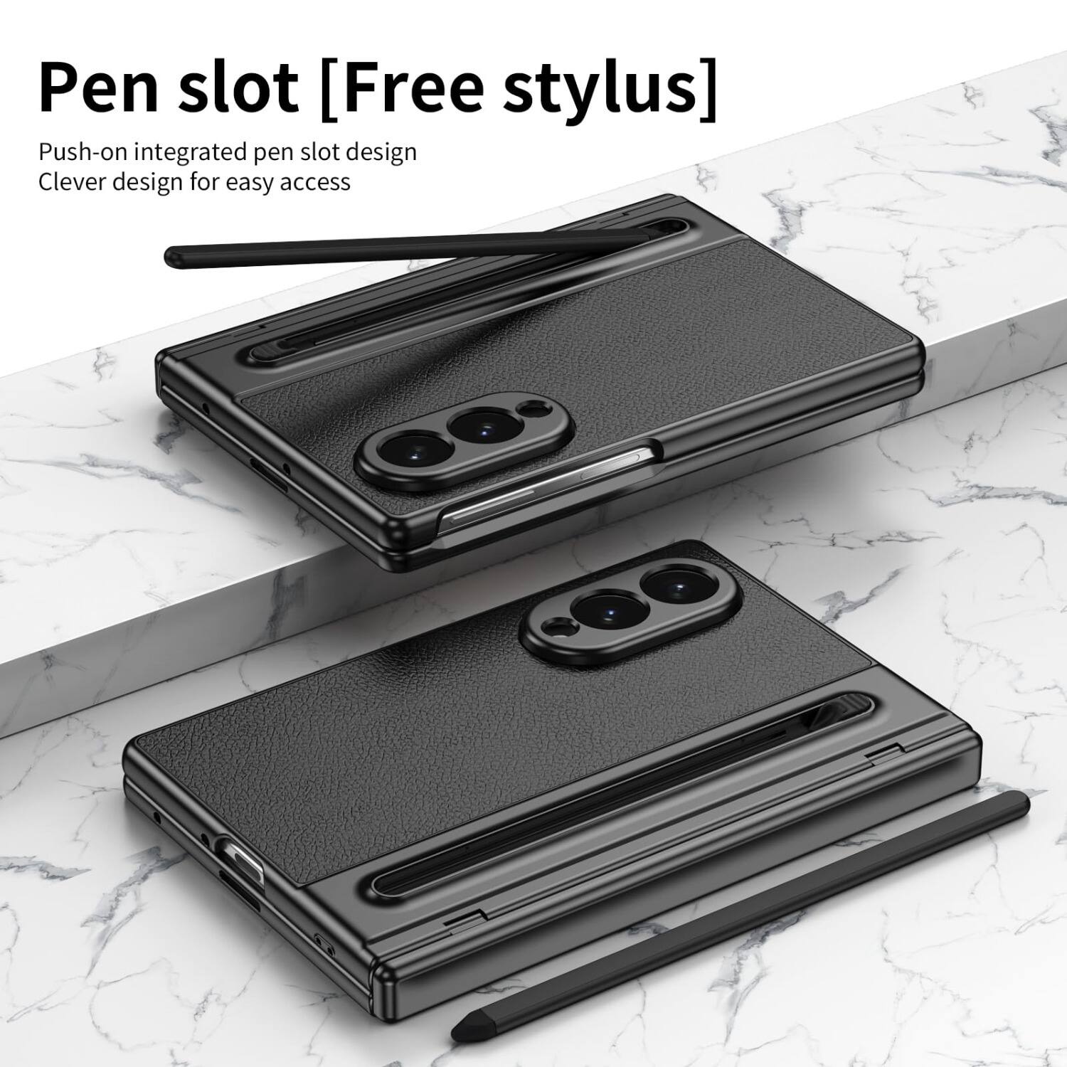 Pen slot [Free stylus]  
Push-on integrated pen slot design  
Clever design for easy access