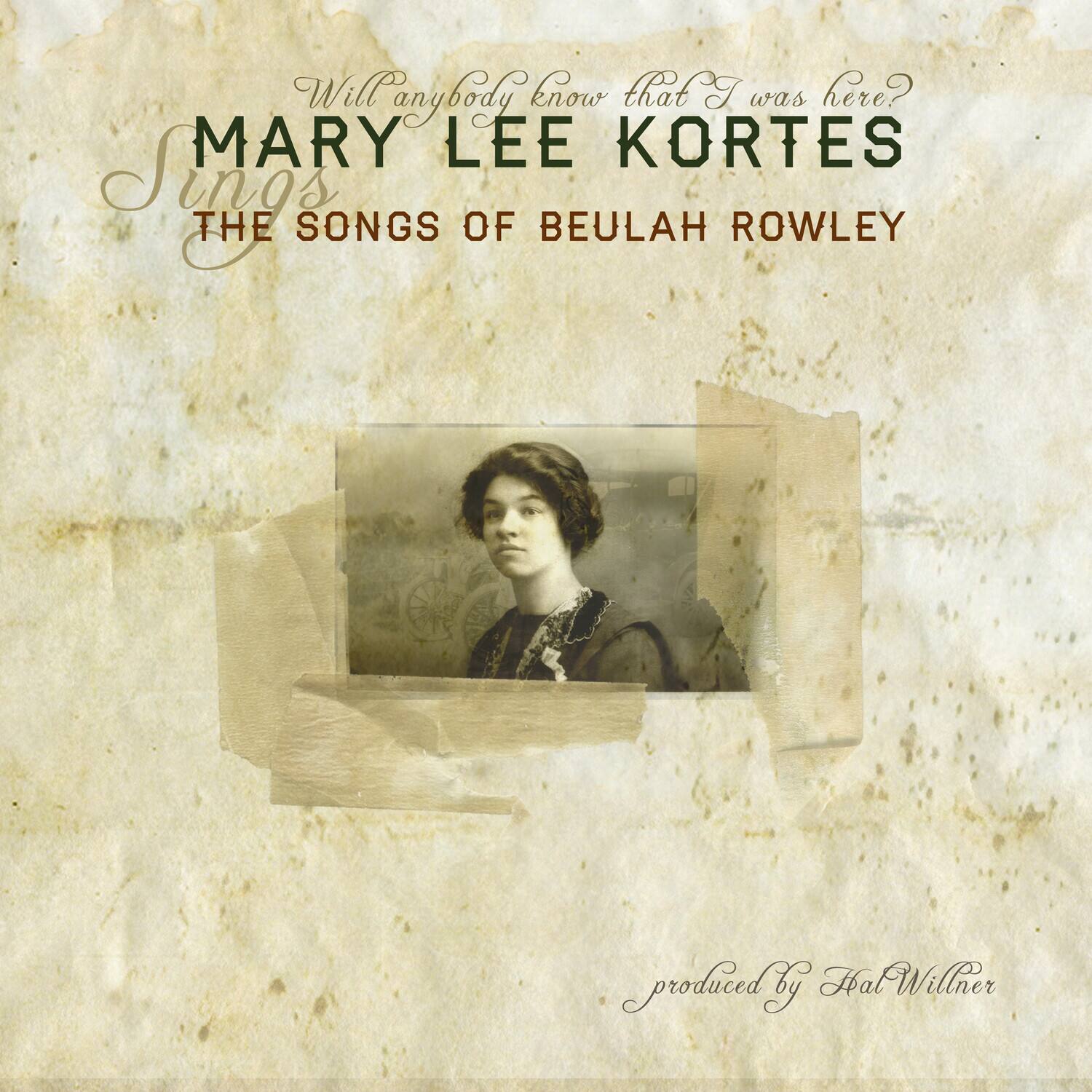 Mary Lee Kortes - The Songs Of Beulah Rowley - Ltd Edition - VINYL LP