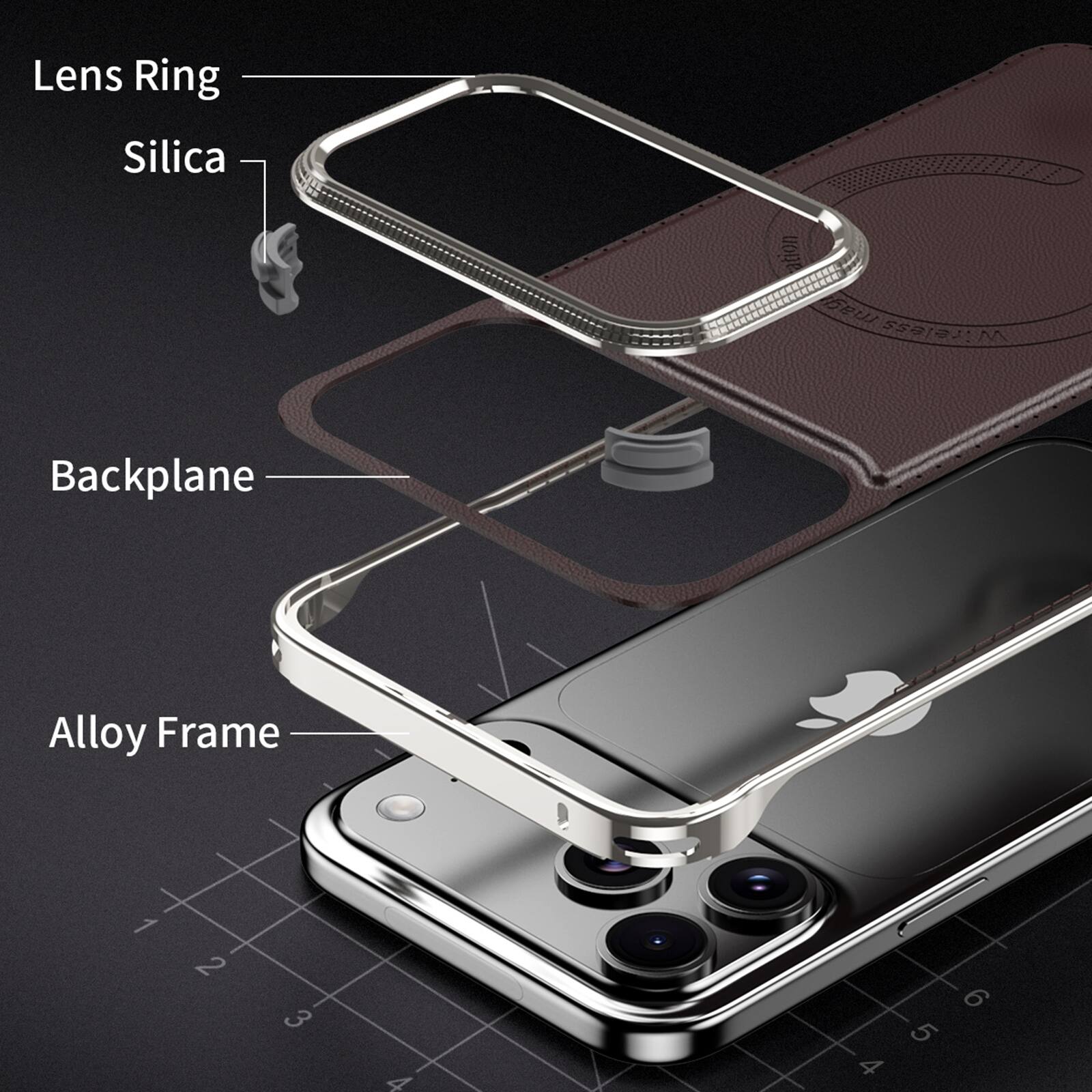 Lens Ring Silica Wireless Backplane Alloy Frame