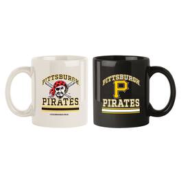 Logo Brands - Pittsburgh Pirates Two-Pack 15oz. Color Mug Set - Multicolor
