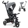 Costway - 4-in-1 Baby Tricycle Toddler Trike w/ Convertible Seat - Gray