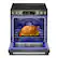 The oven is set to cook the turkey for 2 hours and 35 minutes.